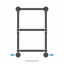 Полотенцесушитель водяной 660х400 белый глянец Сунержа Ренессанс 1304 12-0280-6640