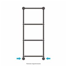 Полотенцесушитель водяной 1260х500 золотой матовый Сунержа Ренессанс 1304 032-0280-1250