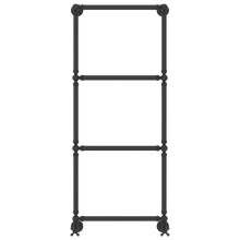 Полотенцесушитель водяной 1260х500 темный титан муар Сунержа Ренессанс 1304 15-0280-1250