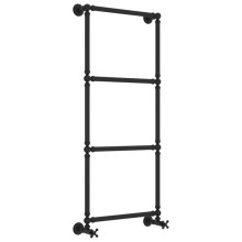 Полотенцесушитель водяной 1260х500 черный матовый Сунержа Ренессанс 1304 31-0280-1250