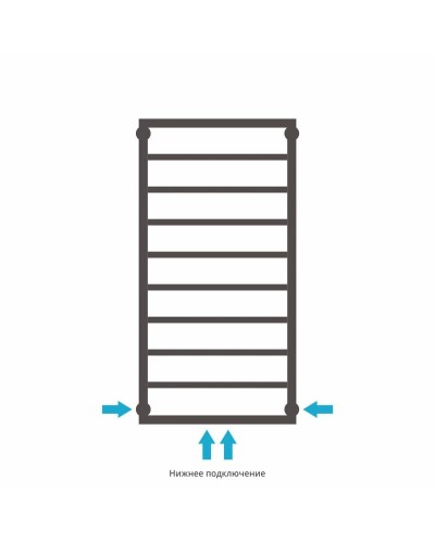 Полотенцесушитель водяной 1000х500 золотой матовый Сунержа Канцлер 032-0254-1050