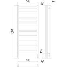 Электрический полотенцесушитель Terminus Енисей П15 500x1300 R 4670078526274 Хром