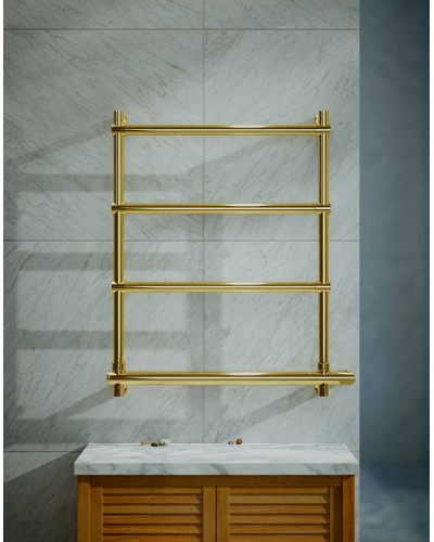 Электрический полотенцесушитель Margaroli Sole 542-4 BOX 5424704GONB Золото