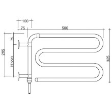 Электрический полотенцесушитель Margaroli Arcobaleno 610OBC Бронза