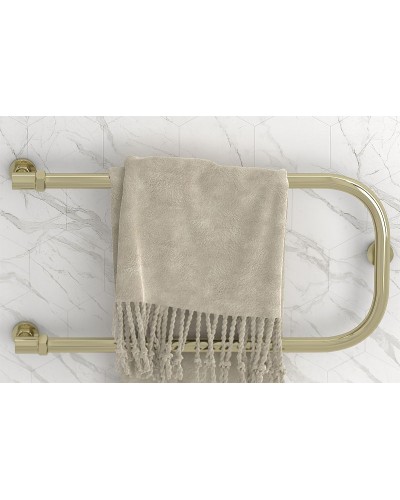 Водяной полотенцесушитель Сунержа П-образный 600х400 00-0004-6040 с двумя полками Хром