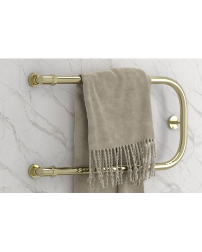 Водяной полотенцесушитель Сунержа П-образный 600х400 00-0004-6040 с двумя полками Хром