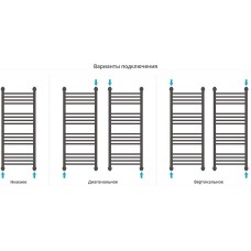 Водяной полотенцесушитель Сунержа Богема+ 1000х500 31-0223-1050 с полкой Черный матовый