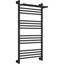 Водяной полотенцесушитель Сунержа Богема+ 1000х500 31-0223-1050 с полкой Черный матовый