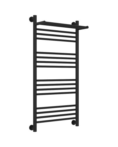 Водяной полотенцесушитель Сунержа Богема+ 1000х500 31-0223-1050 с полкой Черный матовый