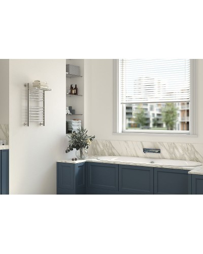 Водяной полотенцесушитель Сунержа Богема+ 600х500 00-0223-6050 с полкой Хром