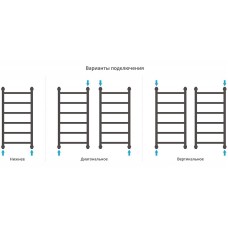 Водяной полотенцесушитель Сунержа Галант+ 800х400 31-0200-8040 Черный матовый