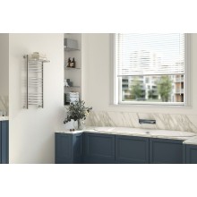 Водяной полотенцесушитель Сунержа Богема+ 800х500 31-0223-8050 с полкой Черный матовый