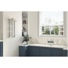 Водяной полотенцесушитель Сунержа Богема+ 800х500 31-0223-8050 с полкой Черный матовый