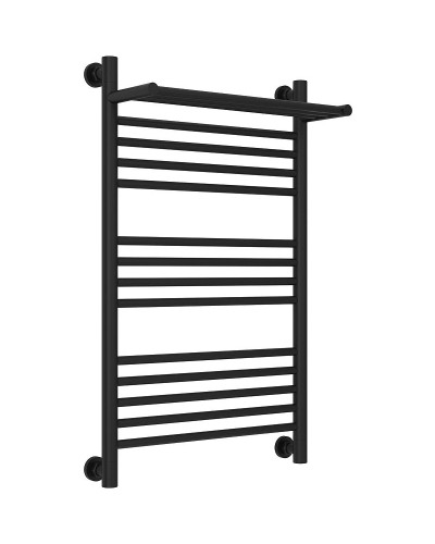 Водяной полотенцесушитель Сунержа Богема+ 800х500 31-0223-8050 с полкой Черный матовый