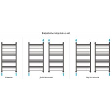 Водяной полотенцесушитель Сунержа Богема+ выгнутая 1000х500 05-0221-1050 Состаренная бронза