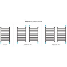 Водяной полотенцесушитель Сунержа Богема+ выгнутая 800х500 31-0221-8050 Черный матовый