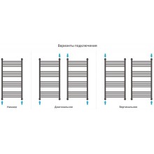Водяной полотенцесушитель Сунержа Богема+ прямая 1000х500 31-0220-1050 Черный матовый