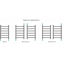 Водяной полотенцесушитель Сунержа Галант+ 800х500 31-0200-8050 Черный матовый