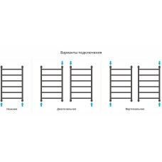Водяной полотенцесушитель Сунержа Галант+ 800х500 31-0200-8050 Черный матовый