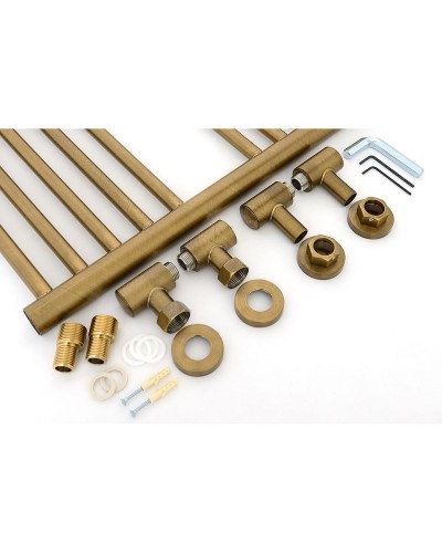 Водяной полотенцесушитель Сунержа Богема+ прямая 600х500 05-0220-6050 Состаренная бронза