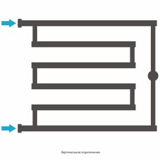 Водяной полотенцесушитель Сунержа High-Tech L 500x650 30-0052-5065 Белый матовый