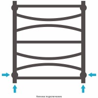 Водяной полотенцесушитель Сунержа Ажур 600х500 00-0255-6050 Хром