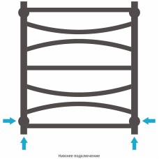 Водяной полотенцесушитель Сунержа Ажур 600х500 00-0255-6050 Хром