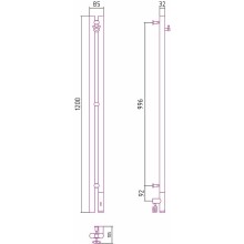 Электрический полотенцесушитель Сунержа Нюанс 3.0 1200x85 R 00-5843-1253 Хром