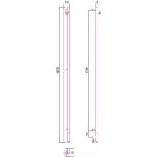 Электрический полотенцесушитель Сунержа Нюанс 3.0 1800x85 R 00-5843-1853 Хром