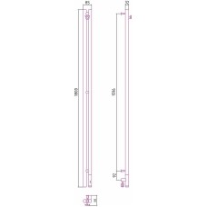 Электрический полотенцесушитель Сунержа Нюанс 3.0 1800x85 R 00-5843-1853 Хром