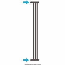 Водяной полотенцесушитель Сунержа Хорда 1200x195 31-0124-1200 Черный матовый