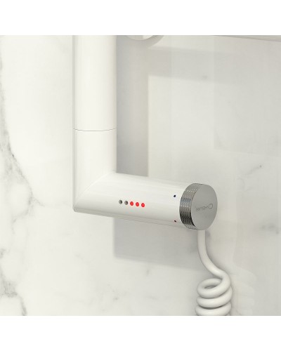 Электрический полотенцесушитель Сунержа Богема 2.0 1200x400 L 12-5206-1240 с полкой Белый