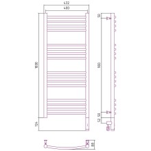 Электрический полотенцесушитель Сунержа Богема 3.0 1000x400 R 00-5803-1040 Хром
