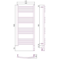 Электрический полотенцесушитель Сунержа Богема 3.0 1000x400 R 00-5803-1040 Хром
