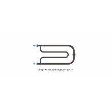 Полотенцесушитель водяной 320х650 золотой матовый Сунержа Гусли+ 032-4009-3265