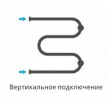 Полотенцесушитель водяной 500х500 черный матовый Сунержа М-образный+ 31-4007-5050