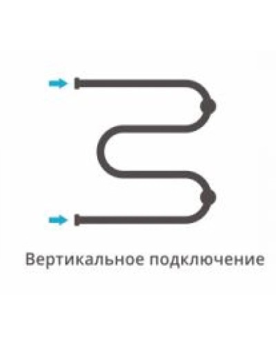 Полотенцесушитель водяной 500х500 черный матовый Сунержа М-образный+ 31-4007-5050