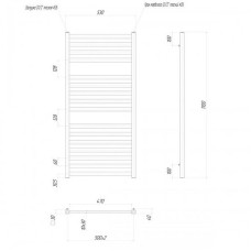 Водяной полотенцесушитель Lemark Bellario П16 50х110 LM68116 Хром