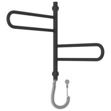 Полотенцесушитель электрический 567x535 темный титан муар МЭМ Сунержа Парео 4.0-2С 15-0823-0567