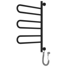 Полотенцесушитель электрический 773x535 черный матовый МЭМ Сунержа Парео 4.0-3С 31-0823-0773