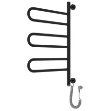 Полотенцесушитель электрический 773x535 черный матовый МЭМ Сунержа Парео 4.0-3С 31-0823-0773