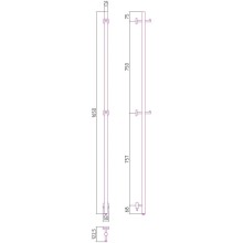 Полотенцесушитель электрический 1650 золотой матовый Сунержа Аскет 032-0850-1650