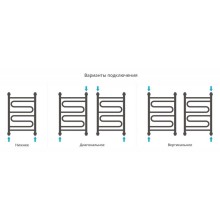 Полотенцесушитель водяной 600х400 золотой матовый Сунержа Элегия+ 032-0205-6040