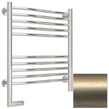 Полотенцесушитель электрический 600х500 шампань матовая МЭМ левый Сунержа Флюид 2.0 022-5220-6050