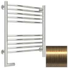 Полотенцесушитель электрический 600х500 состаренная латунь МЭМ левый Сунержа Флюид 2.0 051-5220-6050