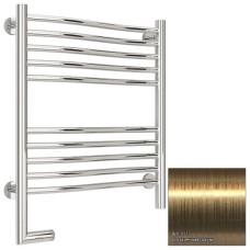 Полотенцесушитель электрический 600х500 состаренная латунь МЭМ левый Сунержа Флюид 2.0 051-5220-6050