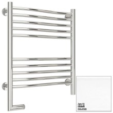 Полотенцесушитель электрический 600х500 белый глянец МЭМ левый Сунержа Флюид 2.0 12-5220-6050