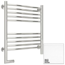 Полотенцесушитель электрический 600х500 белый глянец МЭМ левый Сунержа Флюид 2.0 12-5220-6050