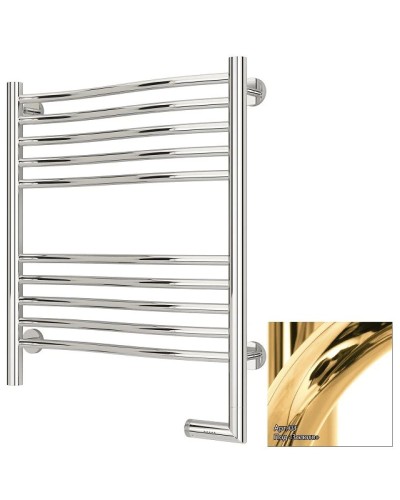 Полотенцесушитель электрический 600х500 золотой МЭМ правый Сунержа Флюид 2.0 03-5221-6050