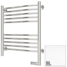 Полотенцесушитель электрический 600х500 белый глянец МЭМ правый Сунержа Флюид 2.0 12-5221-6050